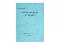 济宁光伏领跑项目渔光一体示范基地可行性研究报告